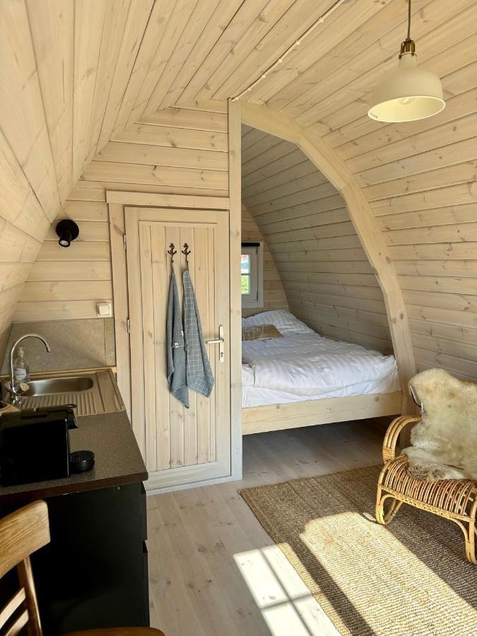 Lodge, Een Super Knus Tiny House, Nabij Vaarwater En Haven! Belt-Schutsloot ภายนอก รูปภาพ
